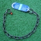 Halskette medium 2 Ringe (Edelstahl brüniert) L=39cm